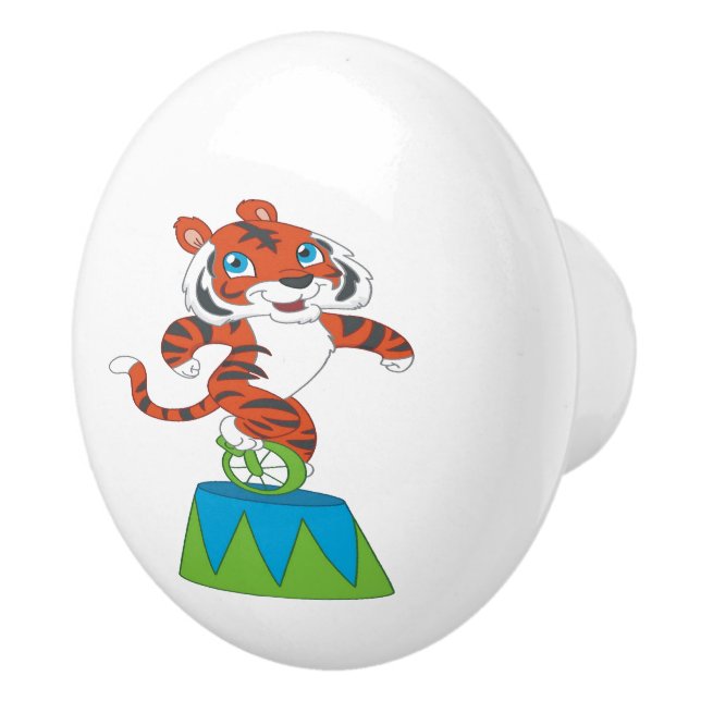 Dancing Tiger Ceramic Knob Knopp (Höger)