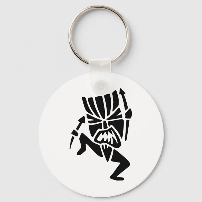 Dancing Tiki Man Nyckelring (Framsida)