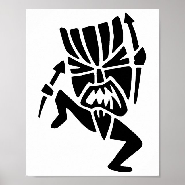 Dancing Tiki Man Poster (Framsidan)
