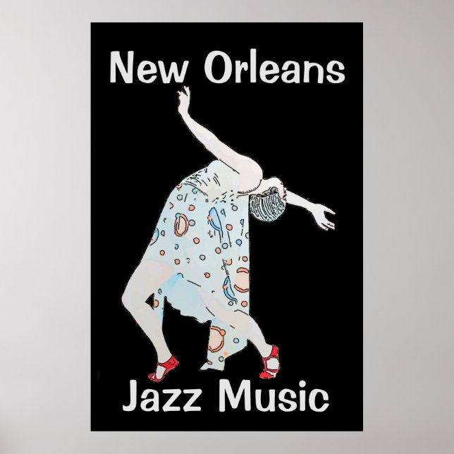 Dancing to Jazz 2018 New Orleans Poster (Framsidan)