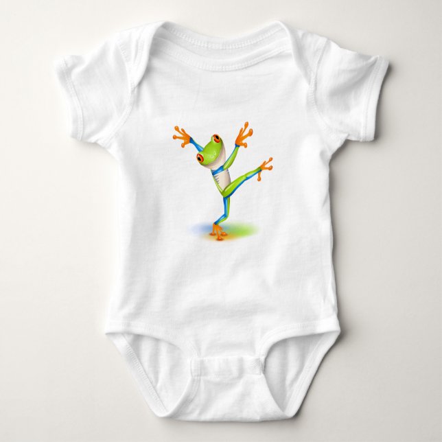 Dancing Träd Frog T Shirt (Framsida)