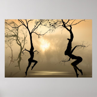Dancing Träd Poster