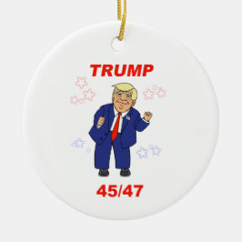 Dancing Trump Design - 45/47 Julgransprydnad Keramik