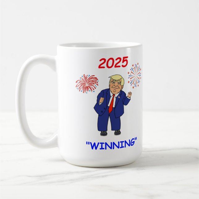 Dancing Trump Design- Winning Kaffemugg (Vänster)