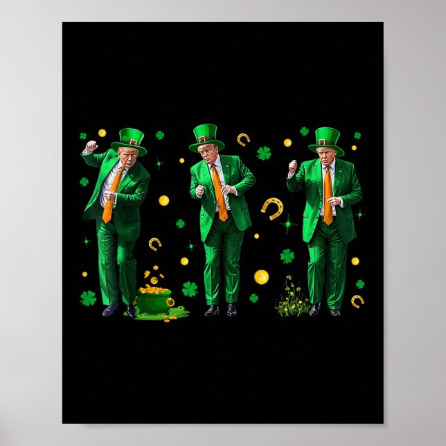 Dancing Trump St. Patricks Day , Uni-vuxnor Poster (Framsidan)