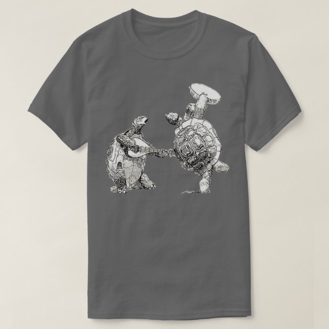 Dancing Turtles Terrapin T Shirt (Design framsida)