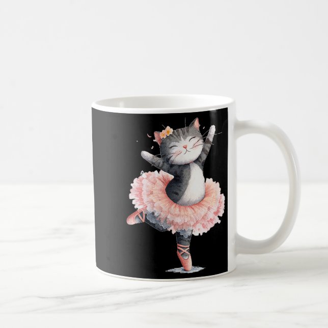Dancing Tutu Cat Costume For Cats Lovers  Kaffemugg (Höger)