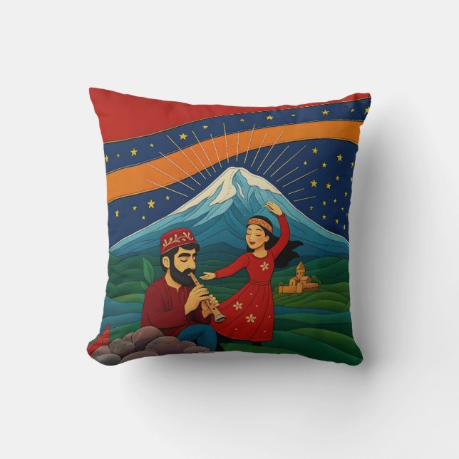 Dancing under Mount Ararat Kudde (Framsida)