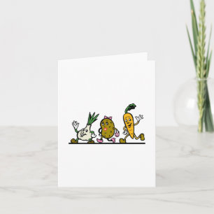 Dancing Vegetables Kort