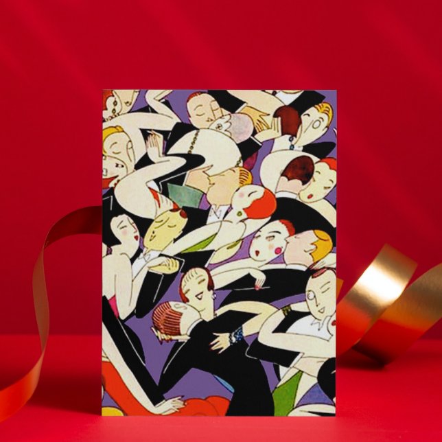 Dancing Vintage Par Helgkort (Skapare uppladdad)