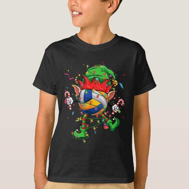Dancing Volleyball Boll Elf Hat Scute Ss Cute Sss T Shirt (Framsida)