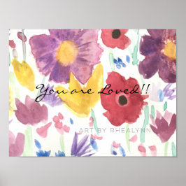 Dancing WildblomSkriv ut Poster