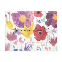 Dancing Wildblomvykort