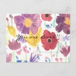 Dancing Wildblomvykort Vykort