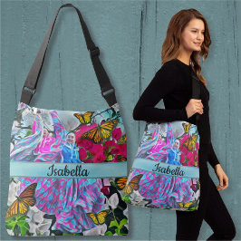 Dancing with Flowers & Butterflies PV01 Axelväska