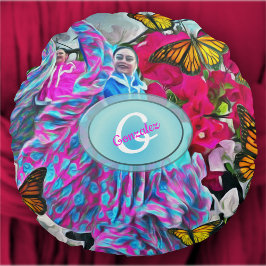Dancing with Flowers & Butterflies PV01 Rund Kudde