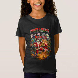 Dancing with Santa T Shirt