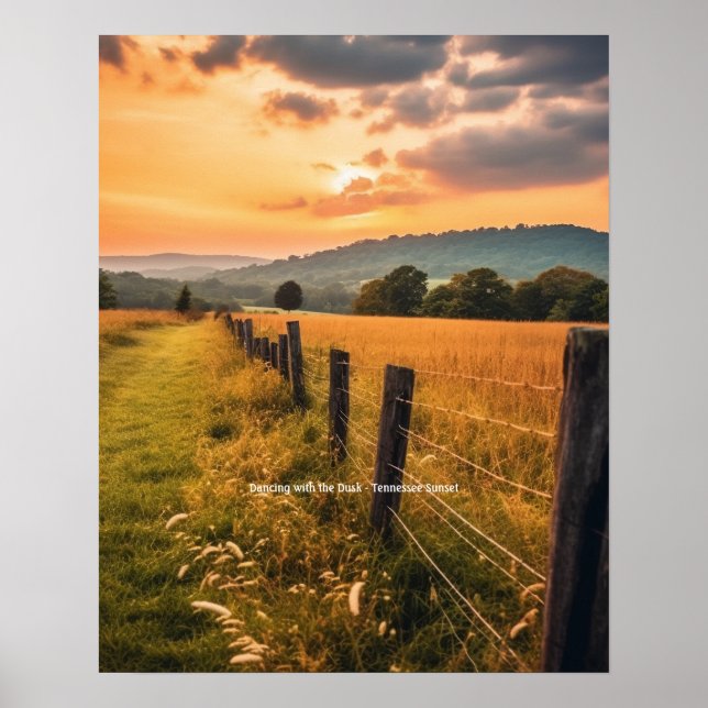 Dancing with the Dusk - Tennessee Sunset Poster (Framsidan)