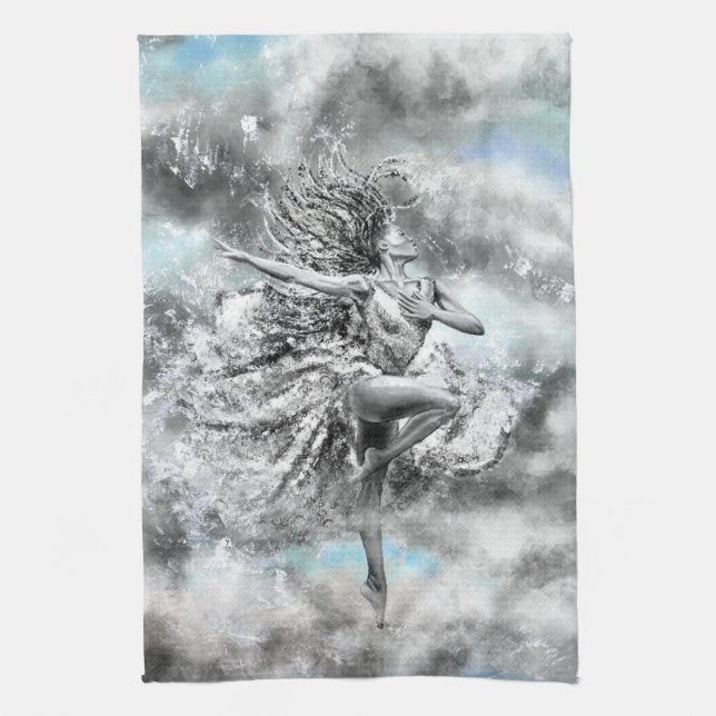 Dancing Woman Kitchen Towel Kökshandduk (Vertikal)