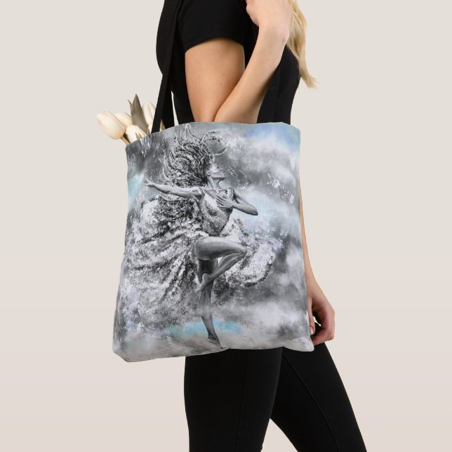 Dancing Woman Tote Bag Tygkasse (Närbild)