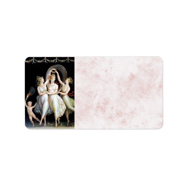 Dancing Women Address Label Adressetikett (Framsidan)