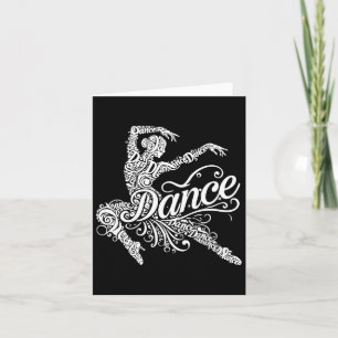 Dancing Wordart Dancers Kort