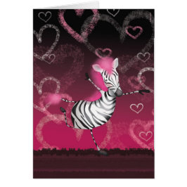 Dancing Zebra Hälsningskort