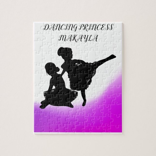 DANCKA PRINCESS PUZZLE MED ANPASSAT NAMN! PUSSEL (Vertikal)