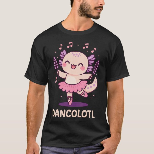 Dancolotl Axolotl T Shirt (Framsida)