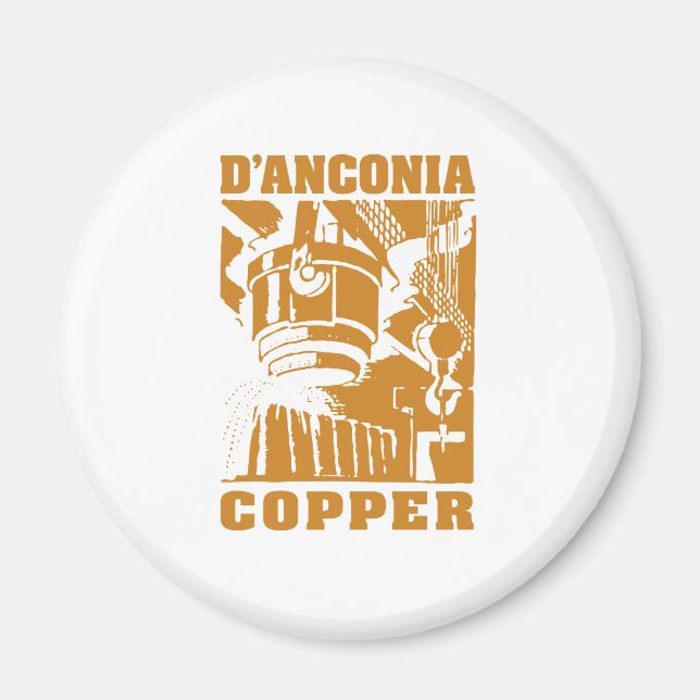 d'Anconia Copper/Copper Logotyp Magnet (Framsidan)