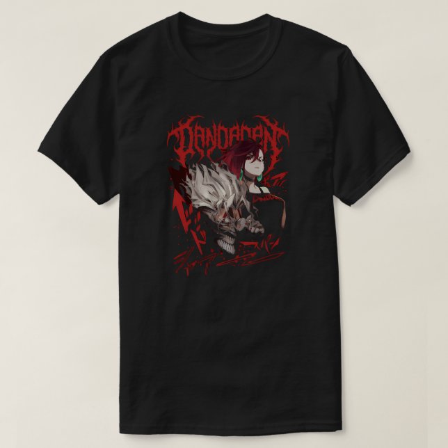 Dandadan Mörk Ockult Anime Illustration T Shirt (Design framsida)