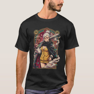 Dandadan Mormor Seiko Vitt Hår Röda Ögon Spöke Ar T Shirt