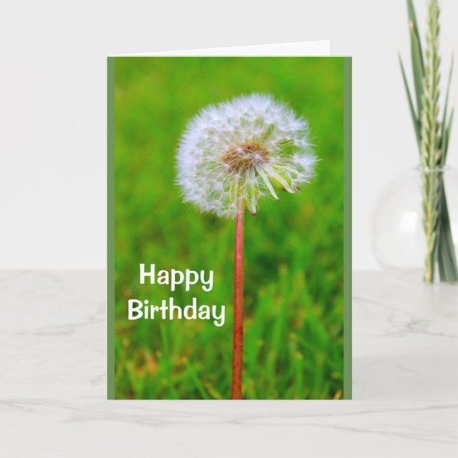 Dande födelsedag mig inte lejon förmiddag kort (Framsida)