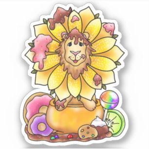 Dande'lejon Sugary Sweet Lejon Flower Klistermärken