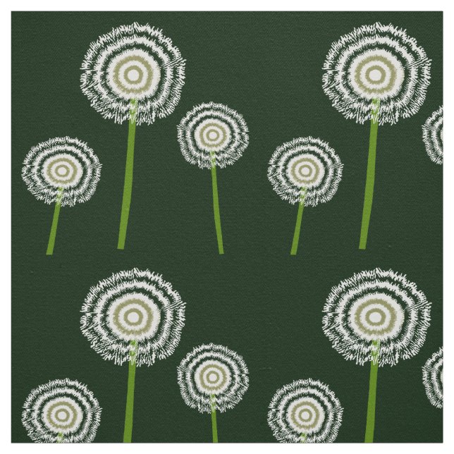 Dandelion Abstrakt Kreativ Patterned Fabric Tyg (Provkarta)