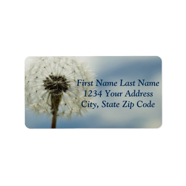 Dandelion Adressetikett (Framsidan)