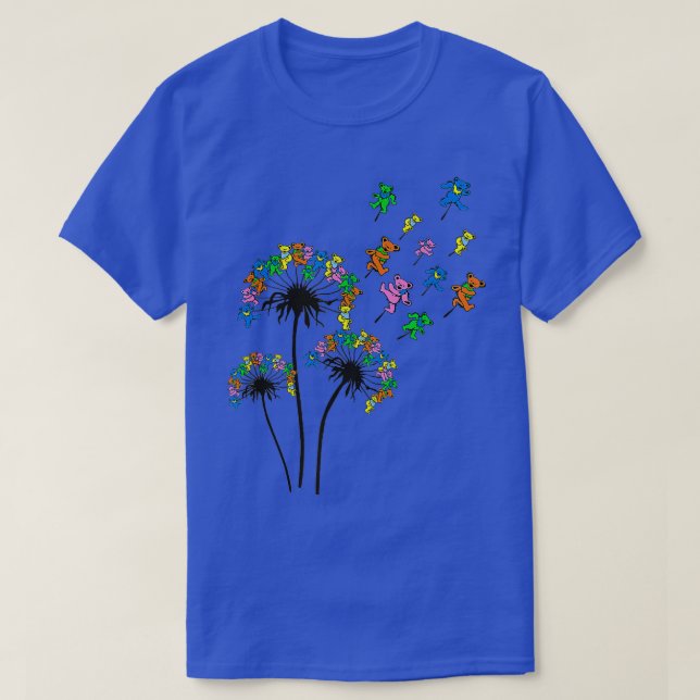 Dandelion Bear Bear Älskare Dancing Bear T Shirt (Design framsida)