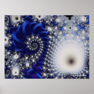 Dandelion BeSnygg Abstrakt Fine Art Fractal Poster