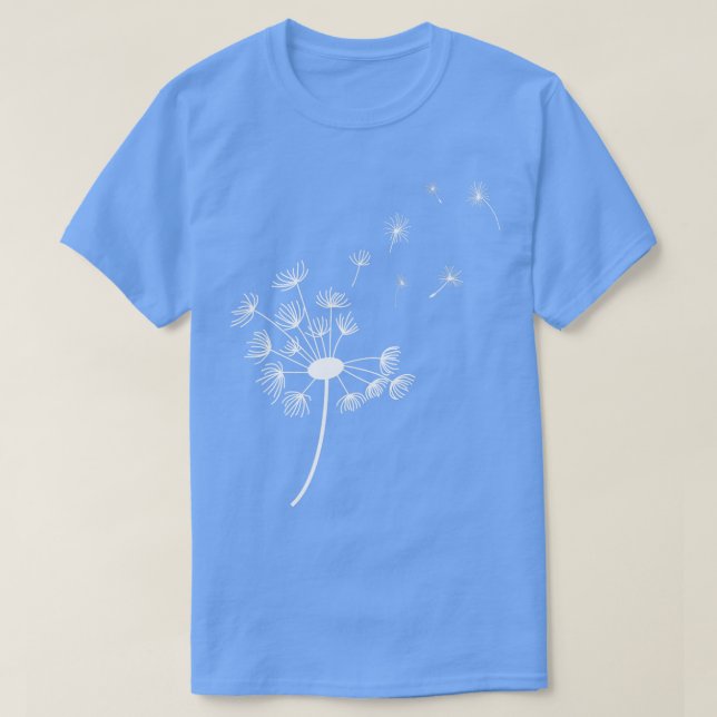 Dandelion blåser bort i Vinden till Himlar A T Shirt (Design framsida)