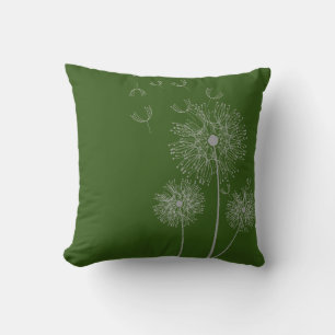 Dandelion-blomman på oliver kudde