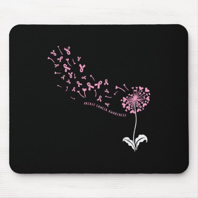 Dandelion Breast Cancer Awareness Rosa RIbbon Supp Musmatta (Framsidan)