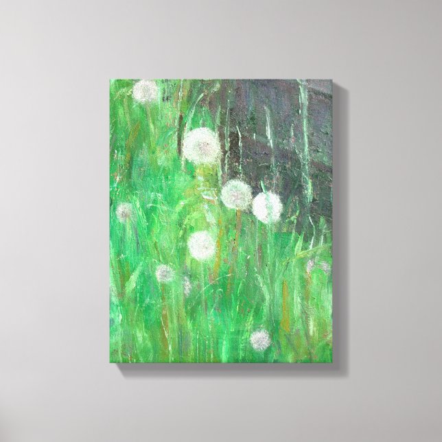 Dandelion Clocks in Grass 2008 oil on canvas (Framsida)