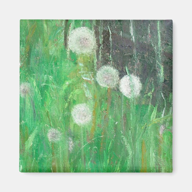 Dandelion Clocks in Grass 2008 oil on canvas Magnet (Framsidan)