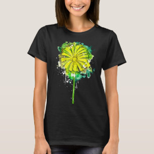 Dandelion dandelion blombotanist vattenfärgsumma t shirt