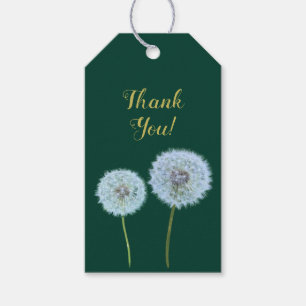 Dandelion, Dandelion Clocks Anpassningsbar Text Gr Presentetikett
