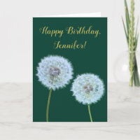 Dandelion, Dandelion Clocks Grönt Personlig