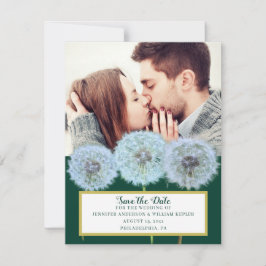 Dandelion, Dandelion Clocks Photo Save Date Inbjudningar