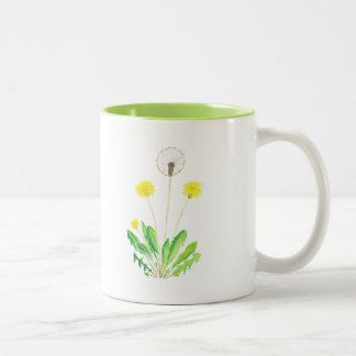 Dandelion Delight tvåfärgad Mugg (Höger handed)