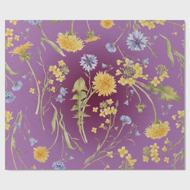 Dandelion Delight Wrapping Papper Presentpapper (Platt)