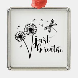 Dandelion Dragonfly Breathe Julgransprydnad Metall